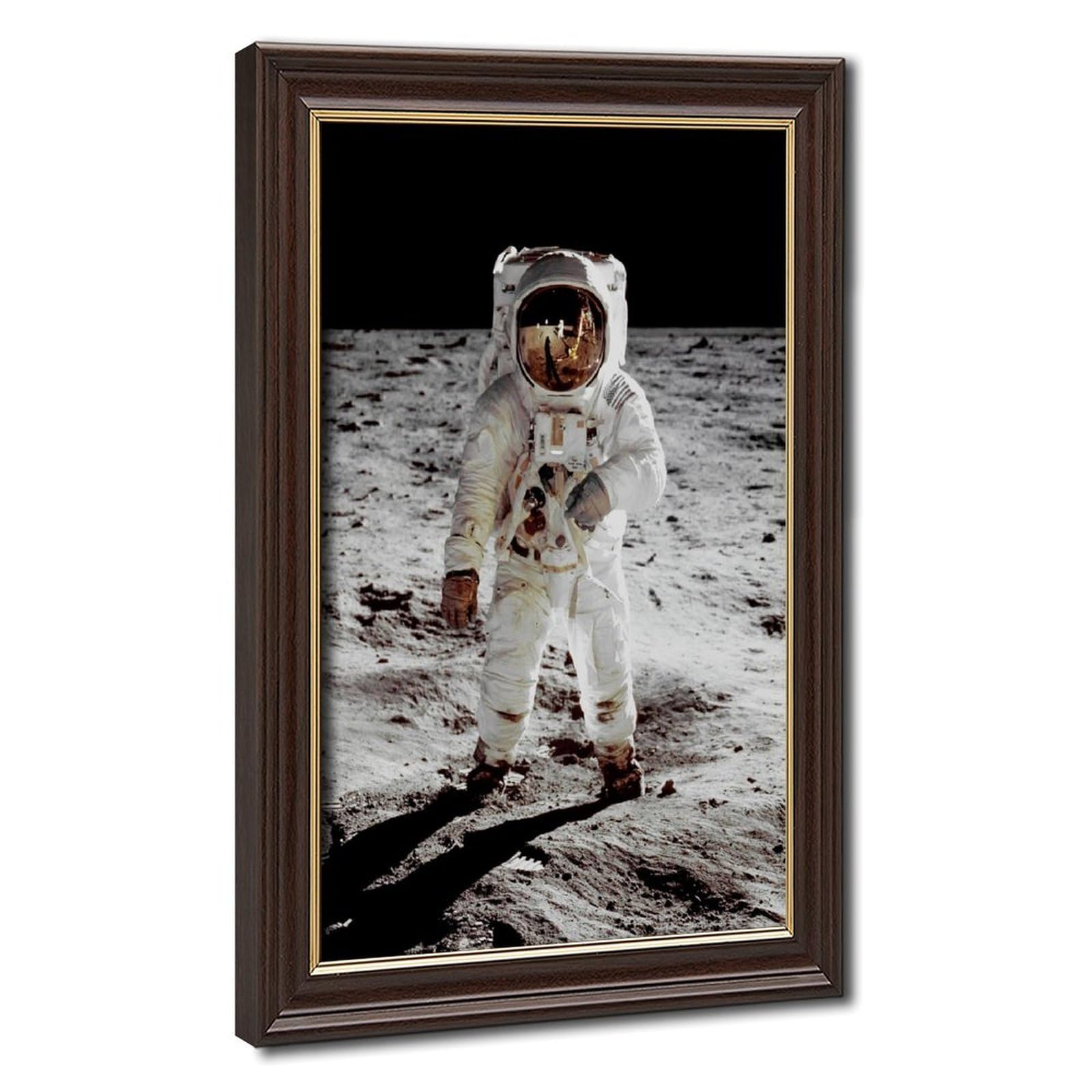 Bareronor Astronaut Moon Poster Canvas Poster Bedroom Decor Landscape Office Room Decor Gift 20" L X 30" W