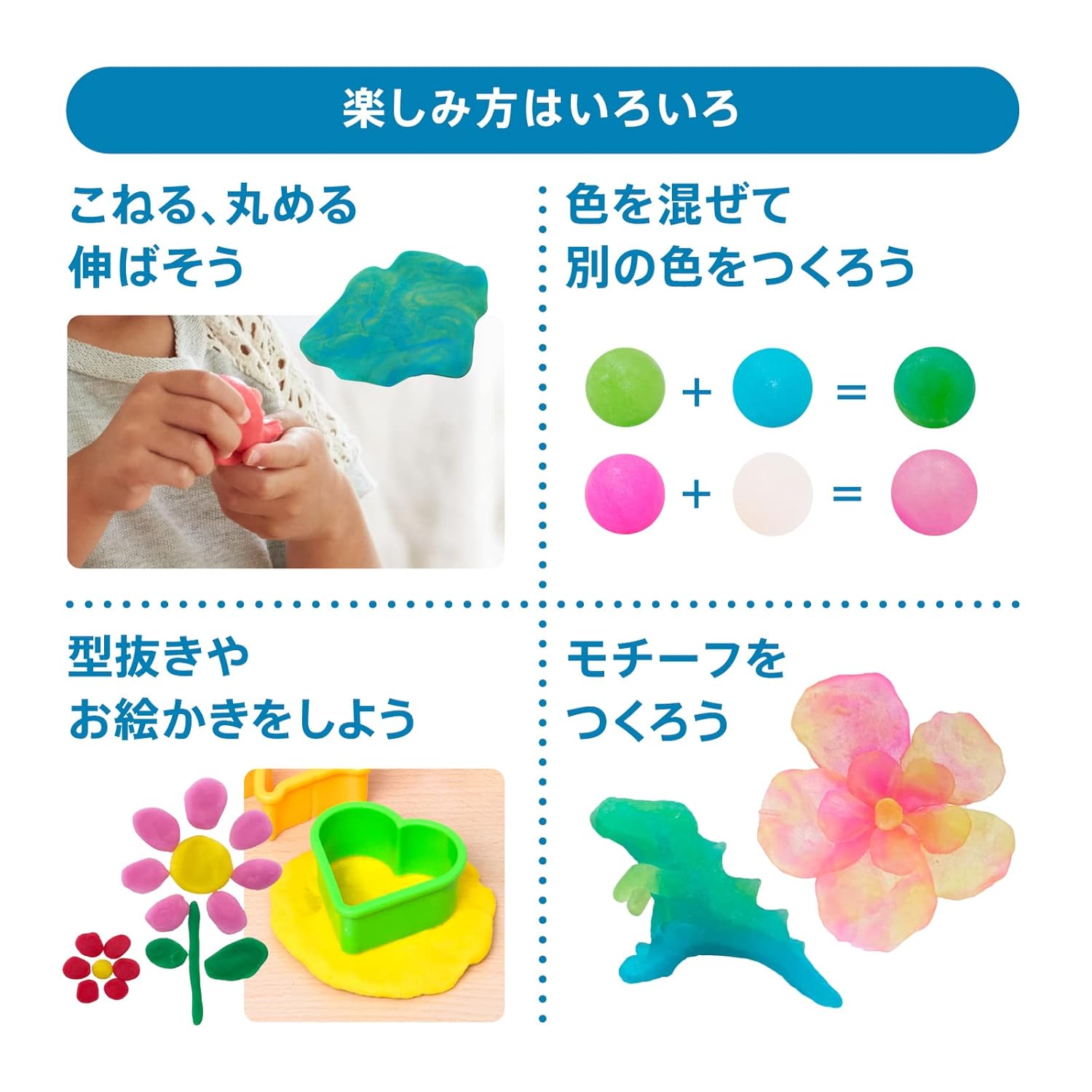 BorneLund Original NS007 Easy Nend Studio Clear Color Set (Clear White, Clear Pink, Clear Yellow, Clear Green, Clear Blue, Clear Orange, Clear Purple) (Agar Clay) Approximately 2 Years Old