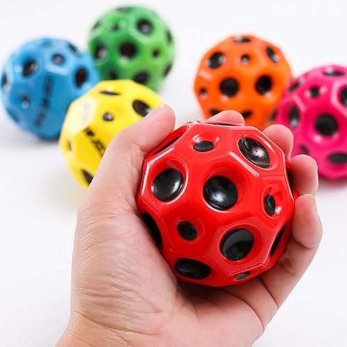 Miniatura 5 de Bolas espaciales, bola de rebote extremadamente alta, bola espacial de meteorito, bola de rebote de goma, bola sensorial de Tiktok Pop para jugar en