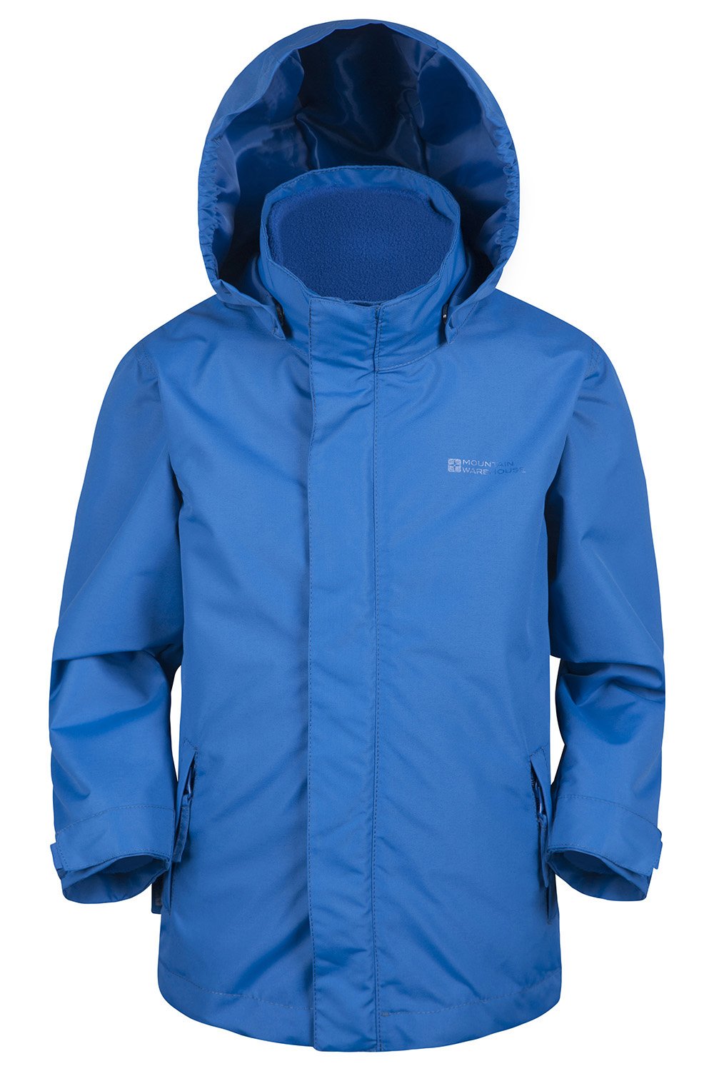 Mountain Warehouse Fell Veste 3 en 1 pour enfants - Imperméable Triclimate, Veste intérieure détachable, Capuche repliable, Manteau pour garçons et filles - Printemps été