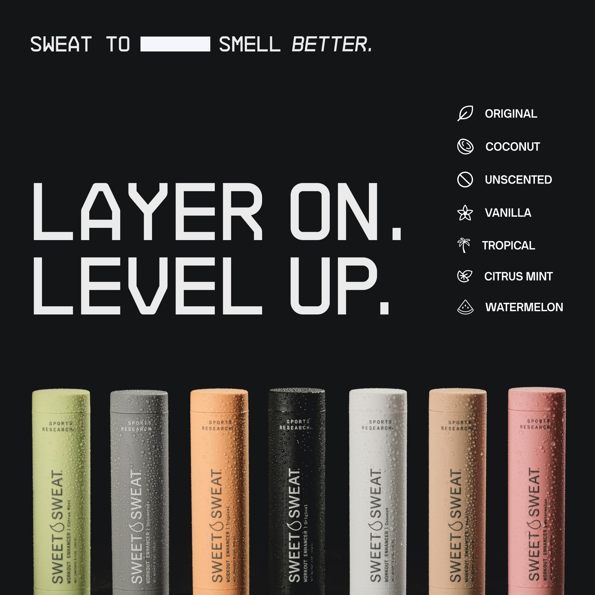 Sweet Sweat Corps crème 80 g bâton