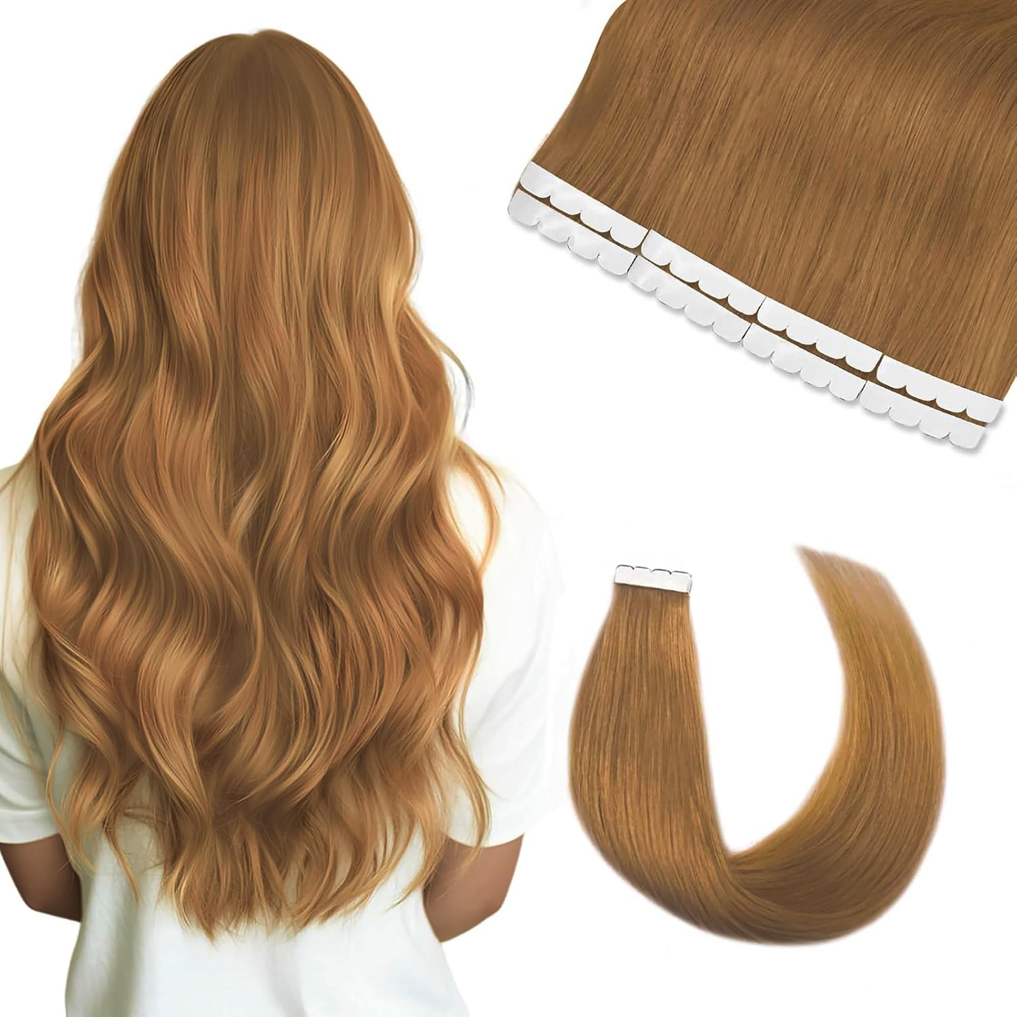 Amazon.co.jp: XUANHEFA 人毛 シールエクステ M tape hair レミー