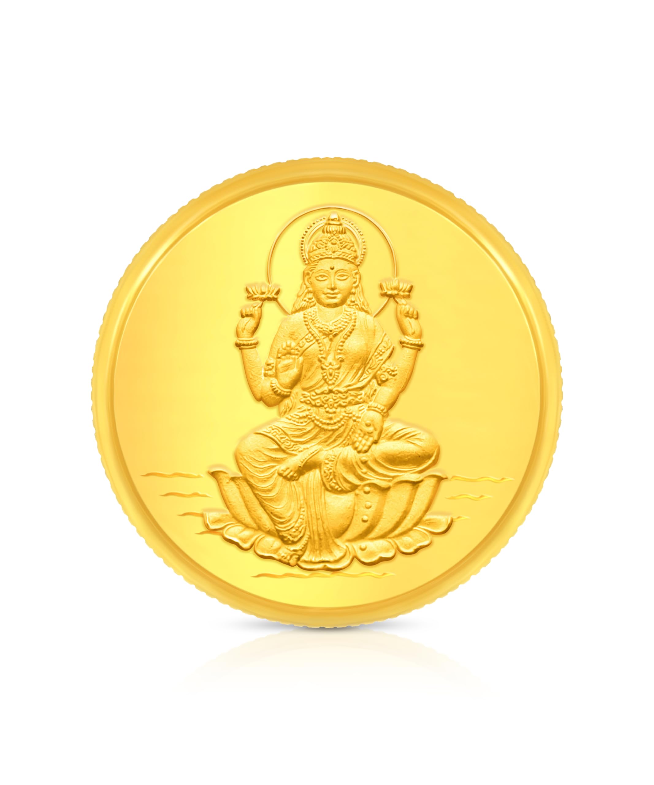 Jewels BIS Hallmark 22K Lakshmi Gold Coin 4 g-image-1