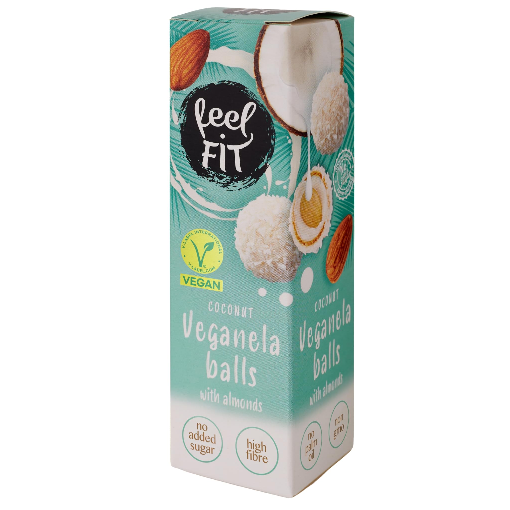Feel FIT VEGANELA 45% Pistachio, Natural and Vegan Pistachio Cream with No Added Sugar and Palm Oil, 200 g ⟮Pack of 2⟯
