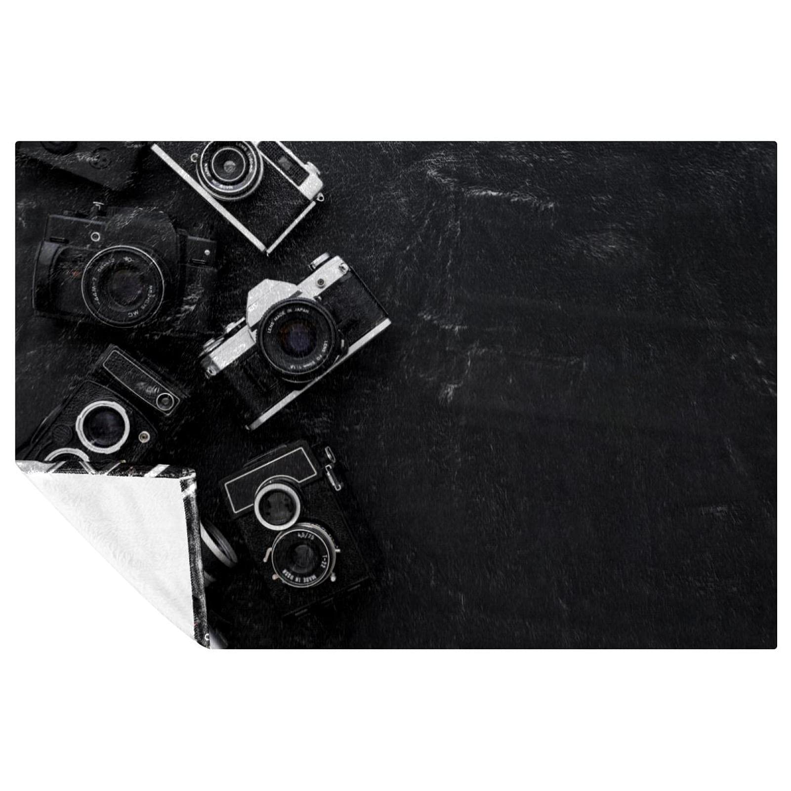 Couverture appareil photo pour pique-nique et camping | Plaid de canapé doux 150x100 cm