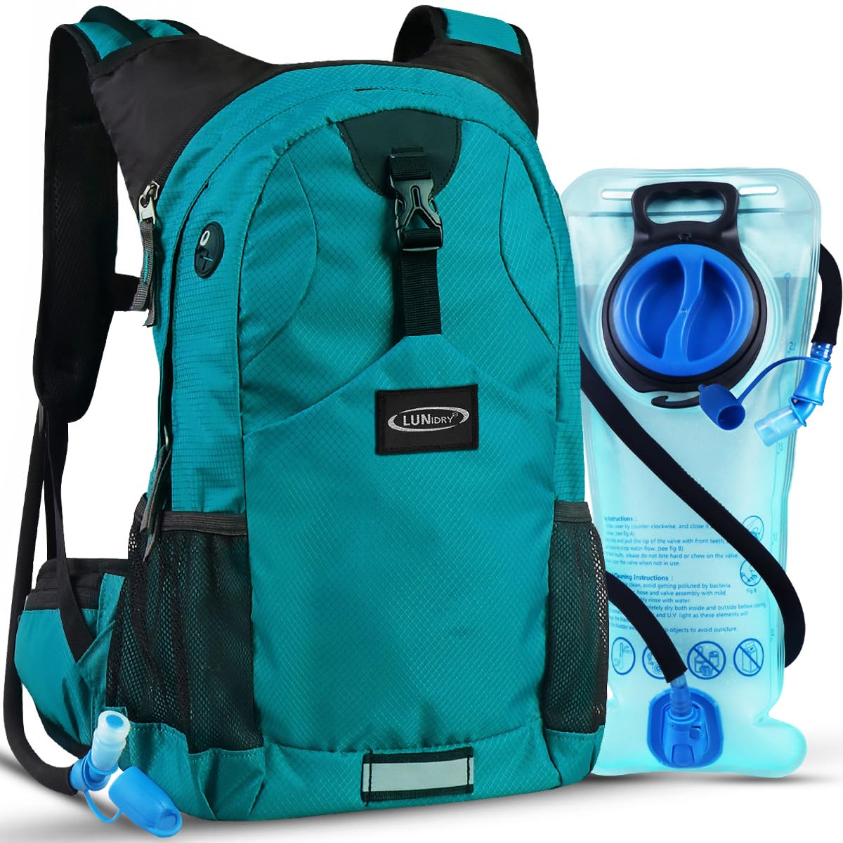 Hydration Pack Thermal Insulated Hydration Backpack with 2L BPA Free Leak-Proof Water Bladder, Daypack Perfect for Running, Cycling, Hiking, Climbing-Keep Liquids Cool Up to 4 Hours