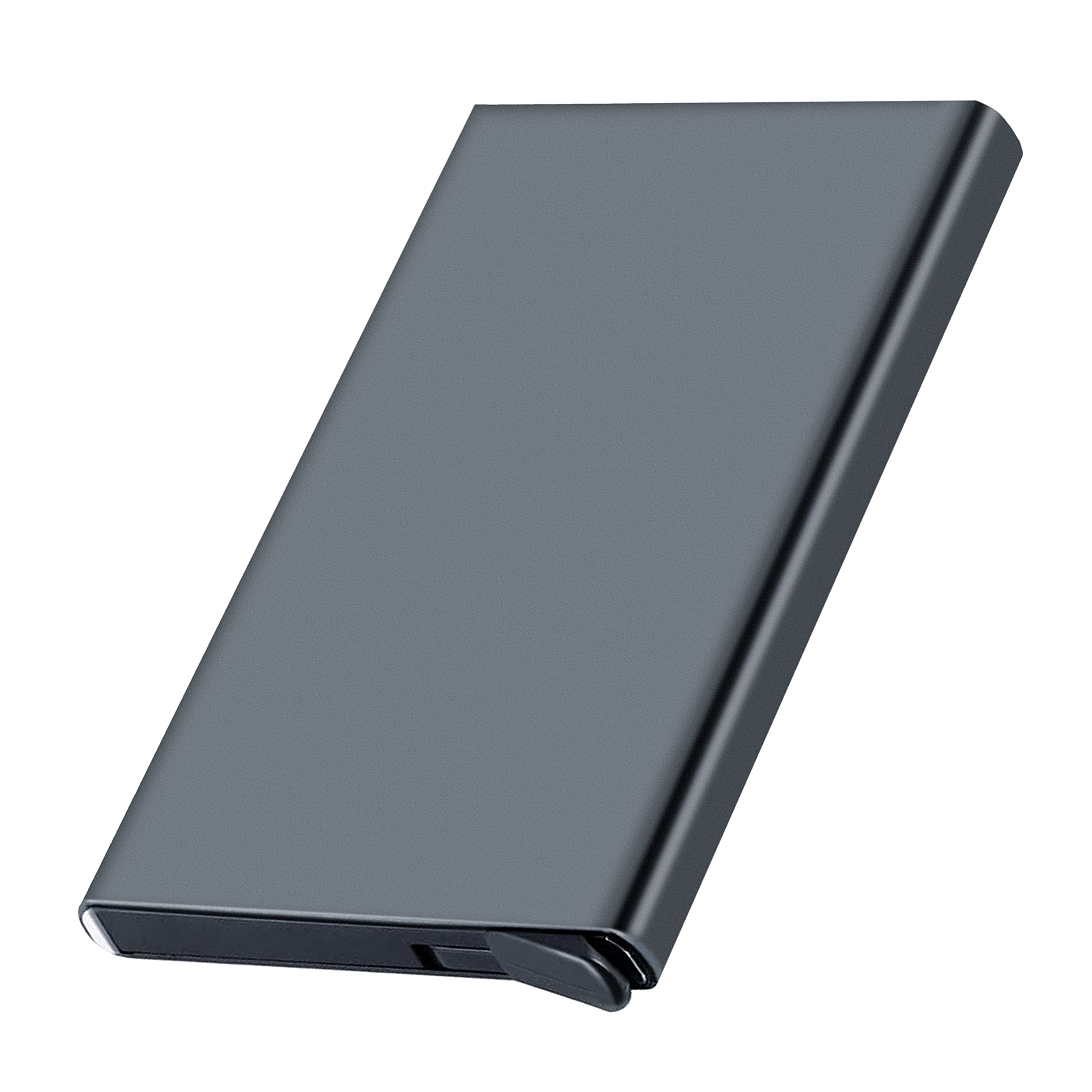 SNDIA Grey Metal RFID Metal RFID Blocking Aluminum Pop Up Smart Credit Debit ATM Card Holder Case Wallet for Men Women (6x0.9x9.5 cm) (B08F74499X) Amazon Price History, Amazon Price Tracker