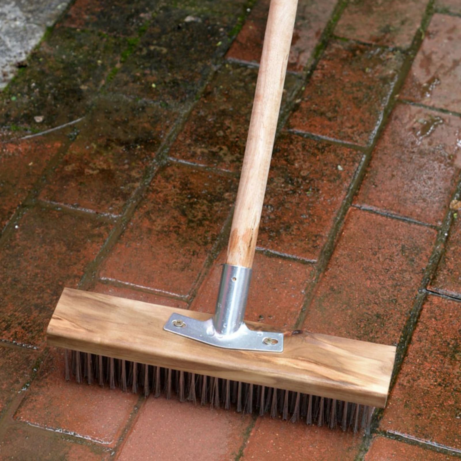 Floor Brush Head: Floor Scrub Brush, Heavy Duty Scrub Brush, Floor Brush Head Nylon Fibers Replacement for Lane Steps Terrace Deck Tiles (20cm / 7.9in Long)