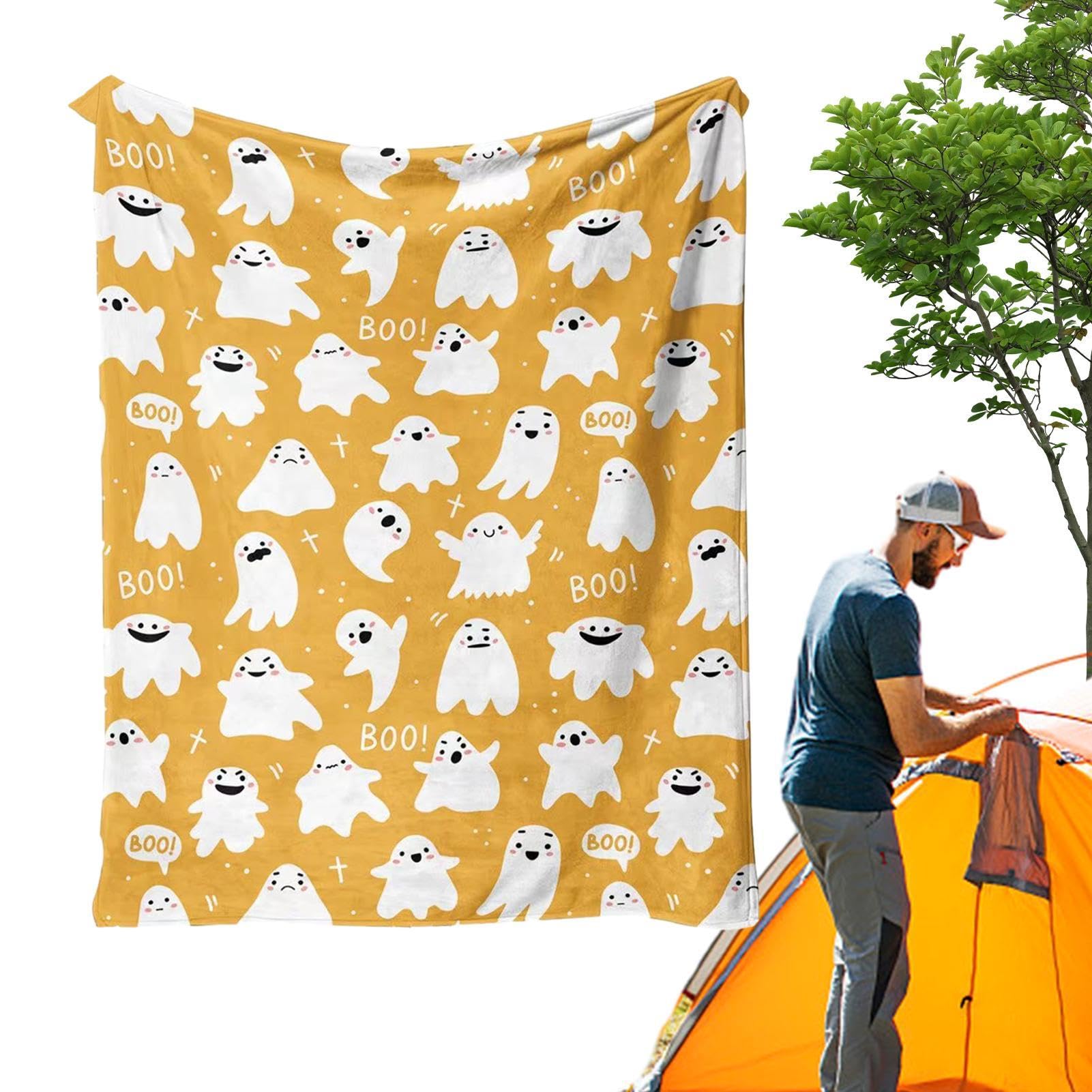 Couverture d'Halloween mignonne plaid en peluche pour offrir aux enfants