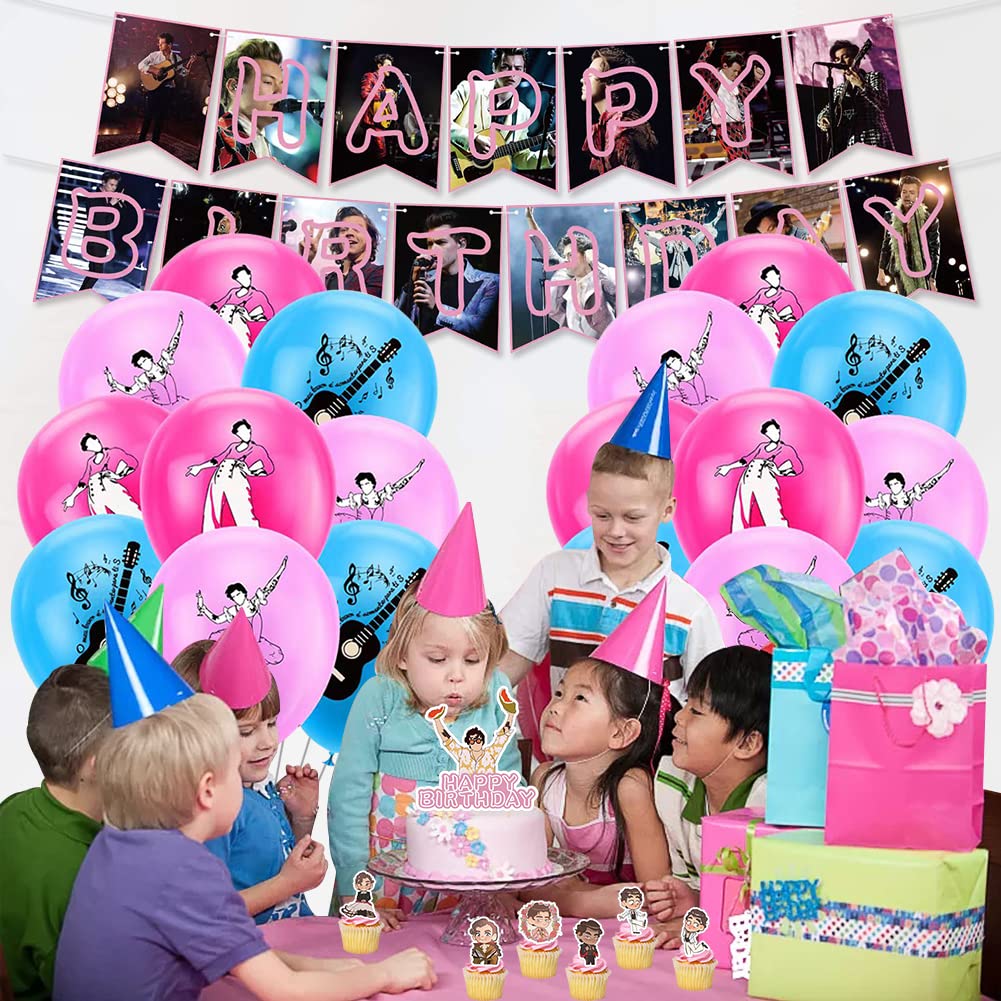 Sänger-Luftballons Set – Party-Deko Für Music-Thema Geburtstage, Mit Banner & Cake Toppers Für Jungen & Mädchen