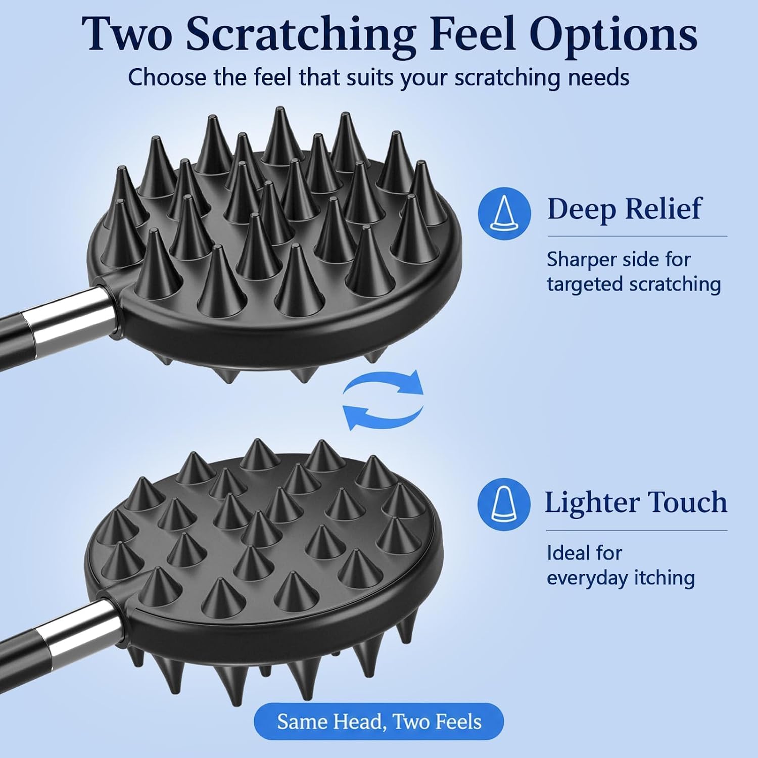 TUKUOS Curved Back Scratcher, Gifts for Men, U-Shaped 29.6" Extendable Backscratcher for Hard-to-Reach Spots, Bendable Long Handle, Stocking Stuffers for Men, Dad, Husband, Men, Women, Adults
