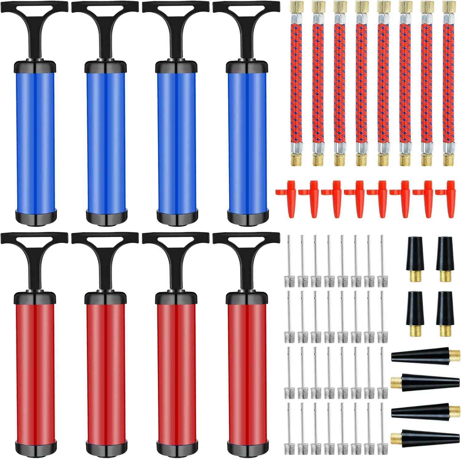 Akamino Air Pumps, 8 Set Ball Pumps Inflatable Hand Pump