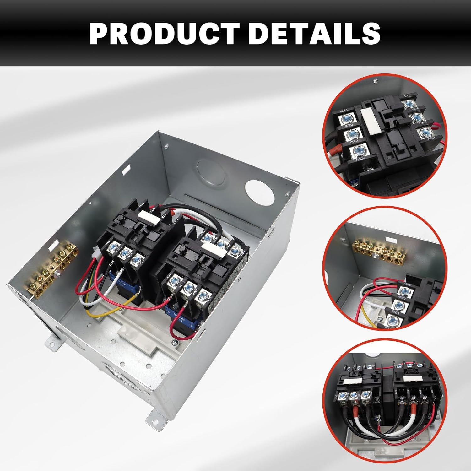 USTAR RV Automatic Transfer Switch, Automatic Transfer Relay Switch 50 Amp, 120/240 VAC for RV, Camper, Travel Trailer, Speedboats