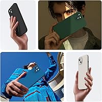 Vista 3 de HATOSHI Funda para iPhone 13, silicona líquida mejorada [protección de cámara] con [2 protectores de pantalla], forro de microfibra suave