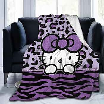 Hello Kitty × tbh 限定！日焼け豹柄 ブランケット＆クッション 中国限定 日焼け豹柄 Hello Kitty × tbh 香り付き ブランケット