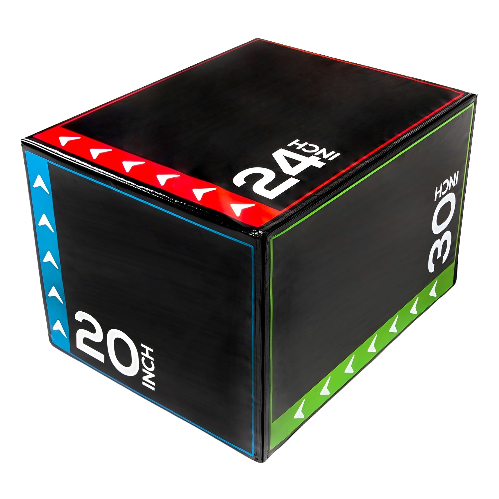 BalanceFrom 3-in-1 Foam Plyometric Jump Box for Home Gym, Multiple Heights.
