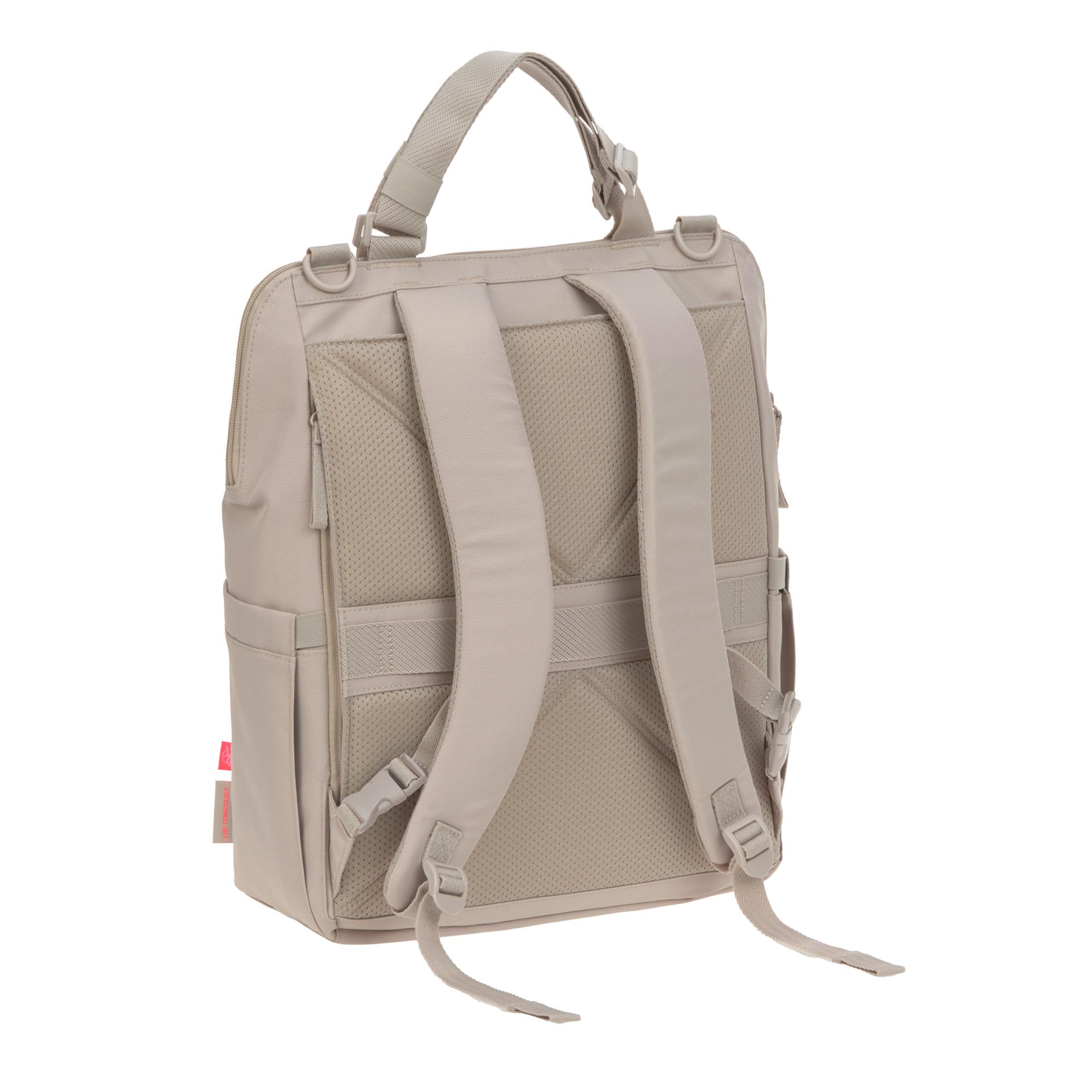 LÄSSIG Baby Wickelrucksack Wickeltasche mit Wickelunterlage, Kinderwagenbefestigung, Netztasche