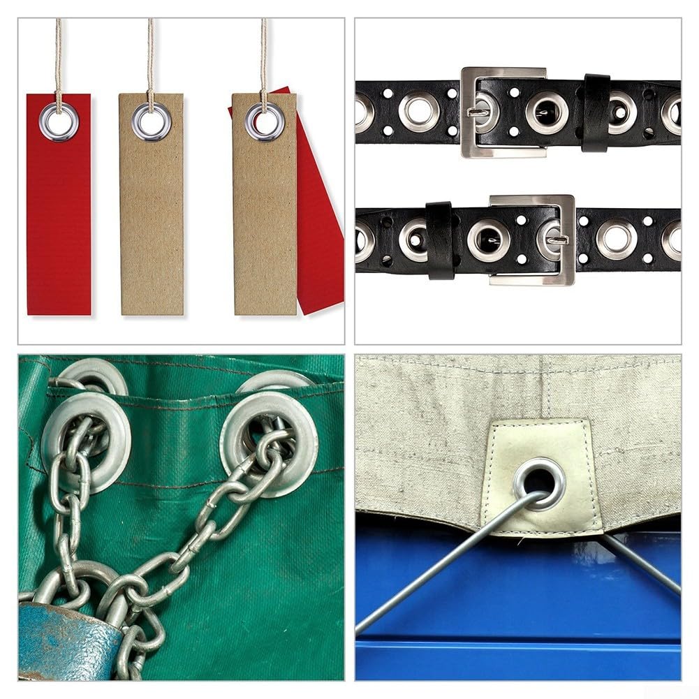 103pcs Tarp Grommet Repair Kit, Brass Rings, for Tents Tarps, Awnings, as picture show - Image 8