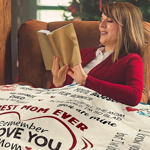 Miniatura 5 de GEEMBI Regalos de cumpleaños de Navidad para mamá, manta de forro polar súper suave para sofá cama de 60 x 80 pulgadas, regalos de cumpleaños para
