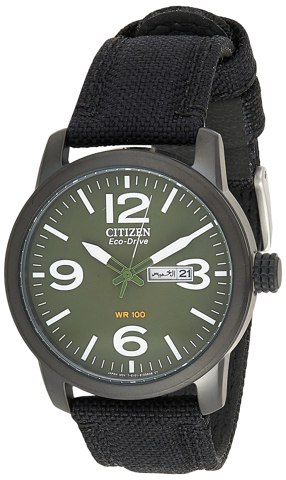 Citizen Men's Solar Powered Watch, Analog Display And Nylon Strap - Bm8475-00X