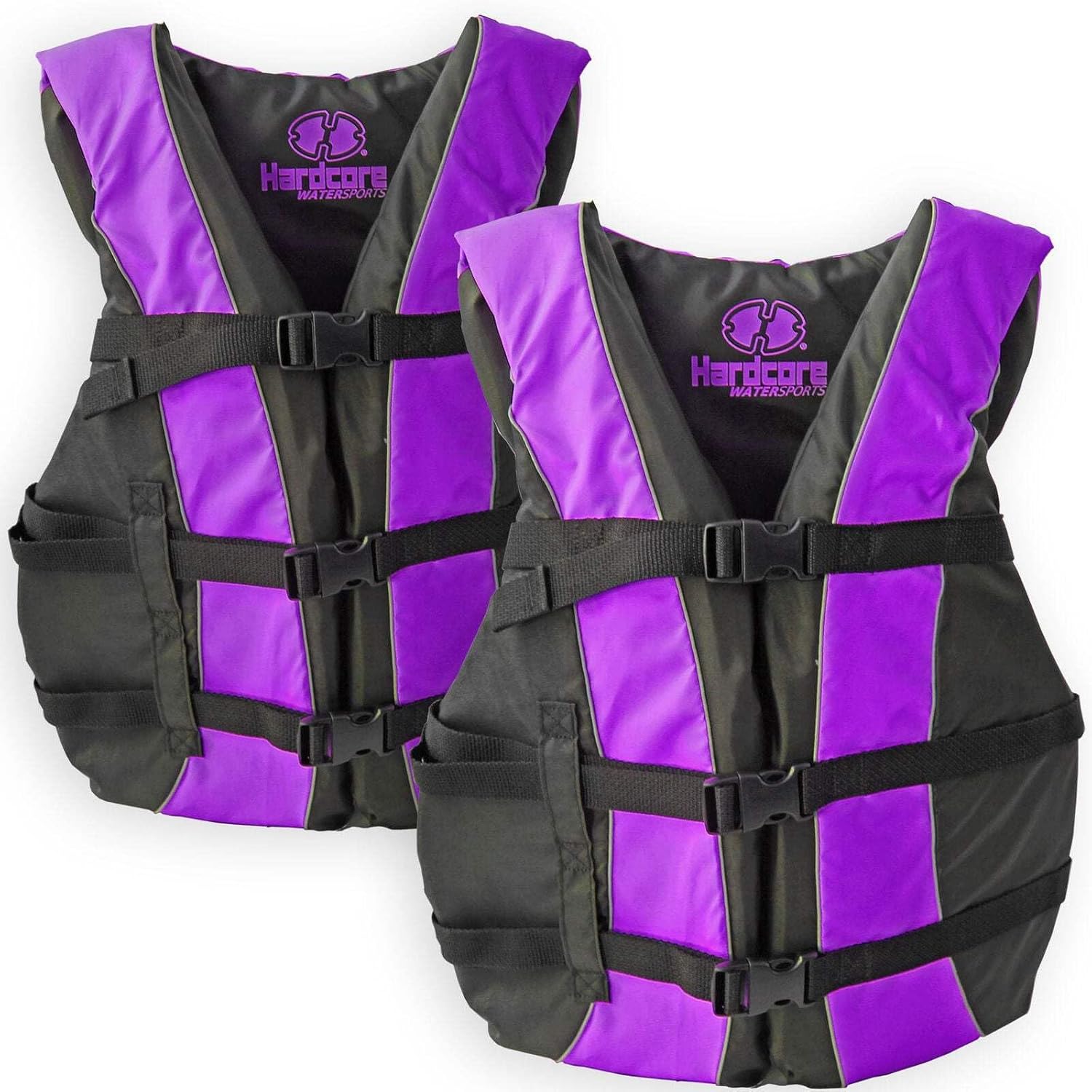 Hardcore Life Jacket 2 Pack Paddle Vest for Adults; Coast Guard Approved Type III PFD Life Vest Flotation Device; Jet ski, Wakeboard, Hardshell Kayak Life Jacket; Ideal Extra Pontoon Boat Life Jacket Hardcore Life Jacket 2 Pack Paddle Vest for Adults; Coast Guard Approved Type III PFD Life Vest Flotation Device; Jet ski, Wakeboard, Hardshell Kayak Life Jacket; Ideal Extra Pontoon Boat Life Jacket
