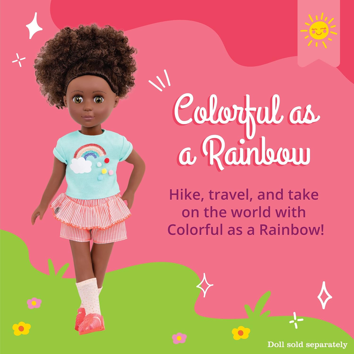 Glitter Girls - Colorful as a Rainbow Summer Outfit -14-inch Doll Clothes– Toys, Clothes and Accessories for Girls 3-Year-Old and Up