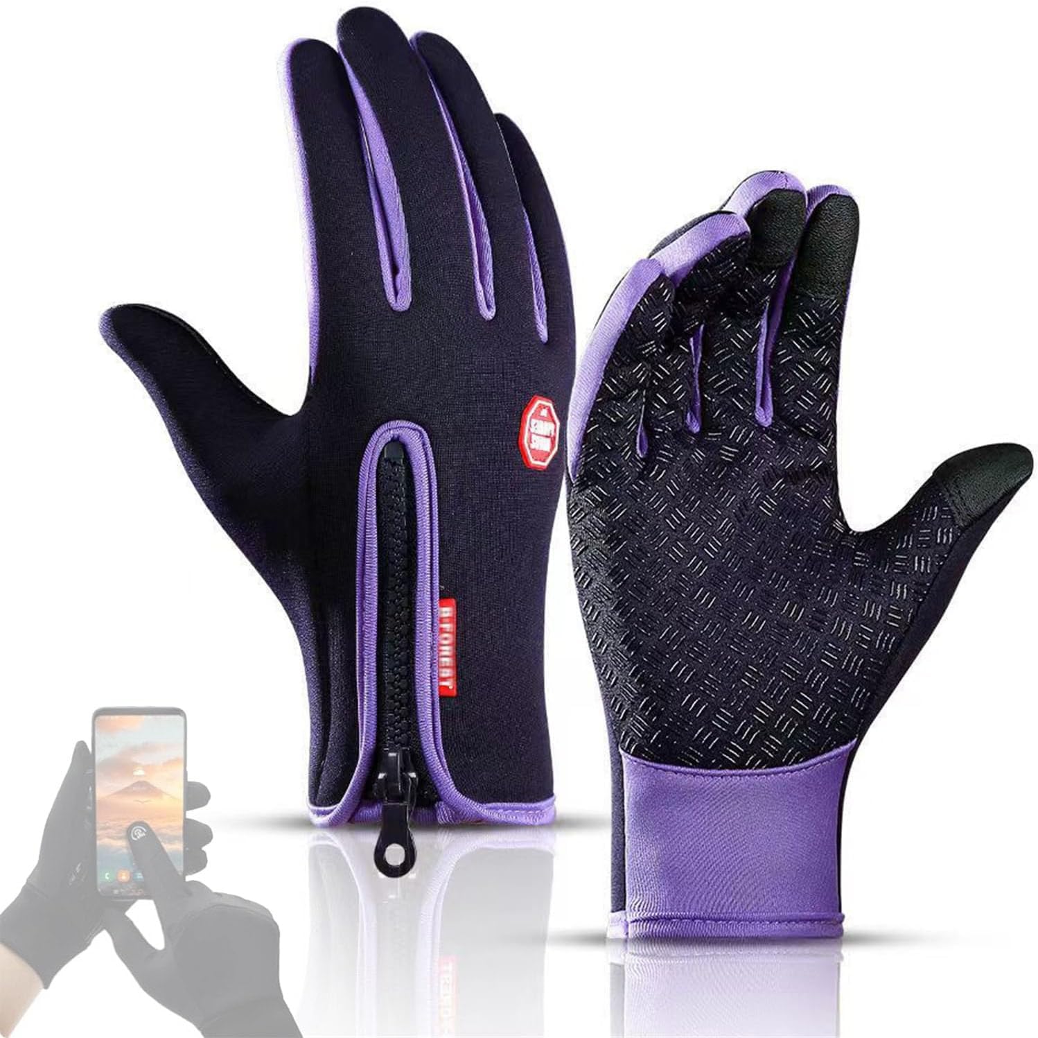Ultimate Waterproof & Windproof Thermal Non-Slip Gloves, Thermal Touch Screen Waterproof Winter Gloves for Men & Women