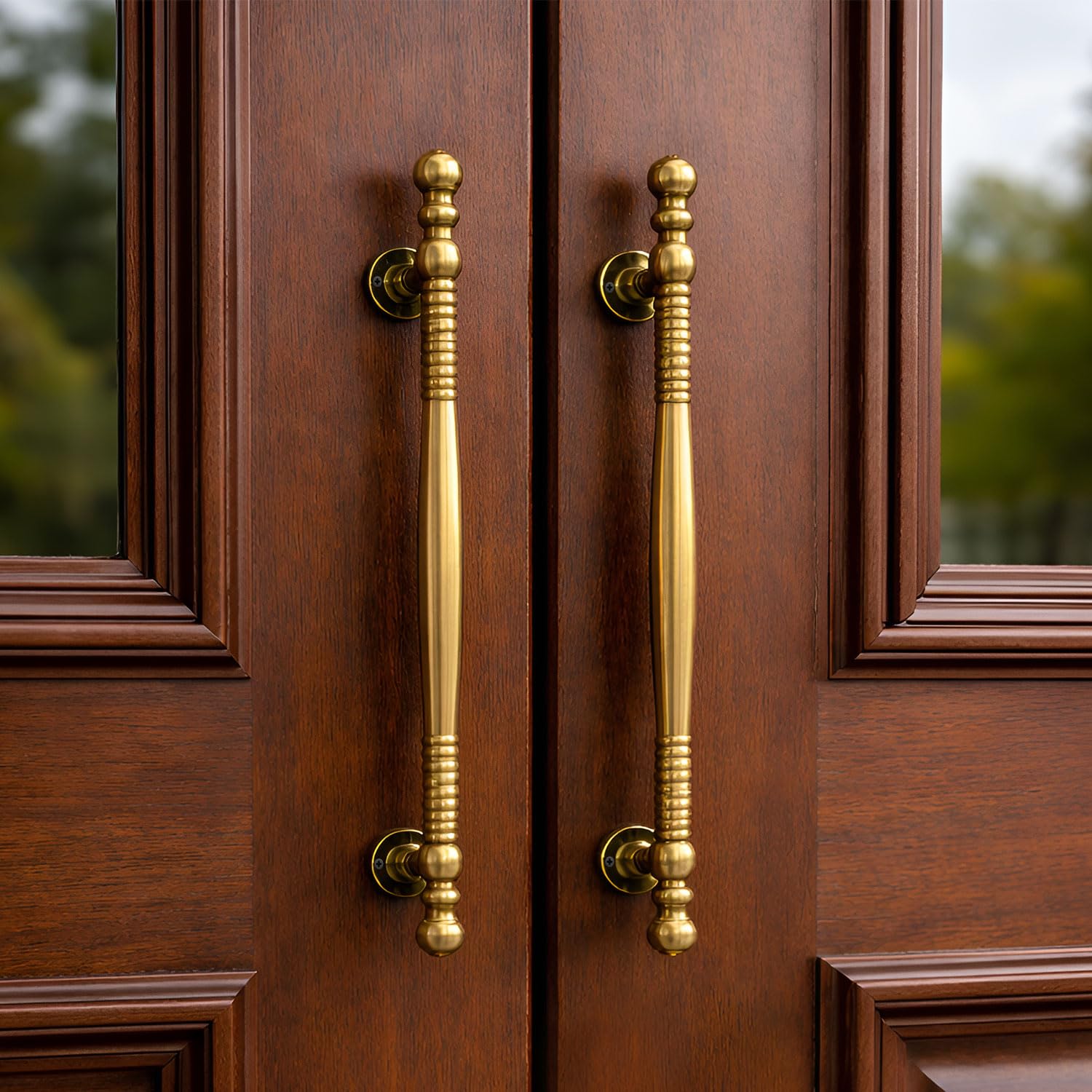 VOLO Main Door Pull Push Handle | Door Handle for Home Office | Interior Exterior Door Hardware Pull Handle | (Pack of 2 Pieces, Antique Brass, 12 Inch (300MM))-image-35