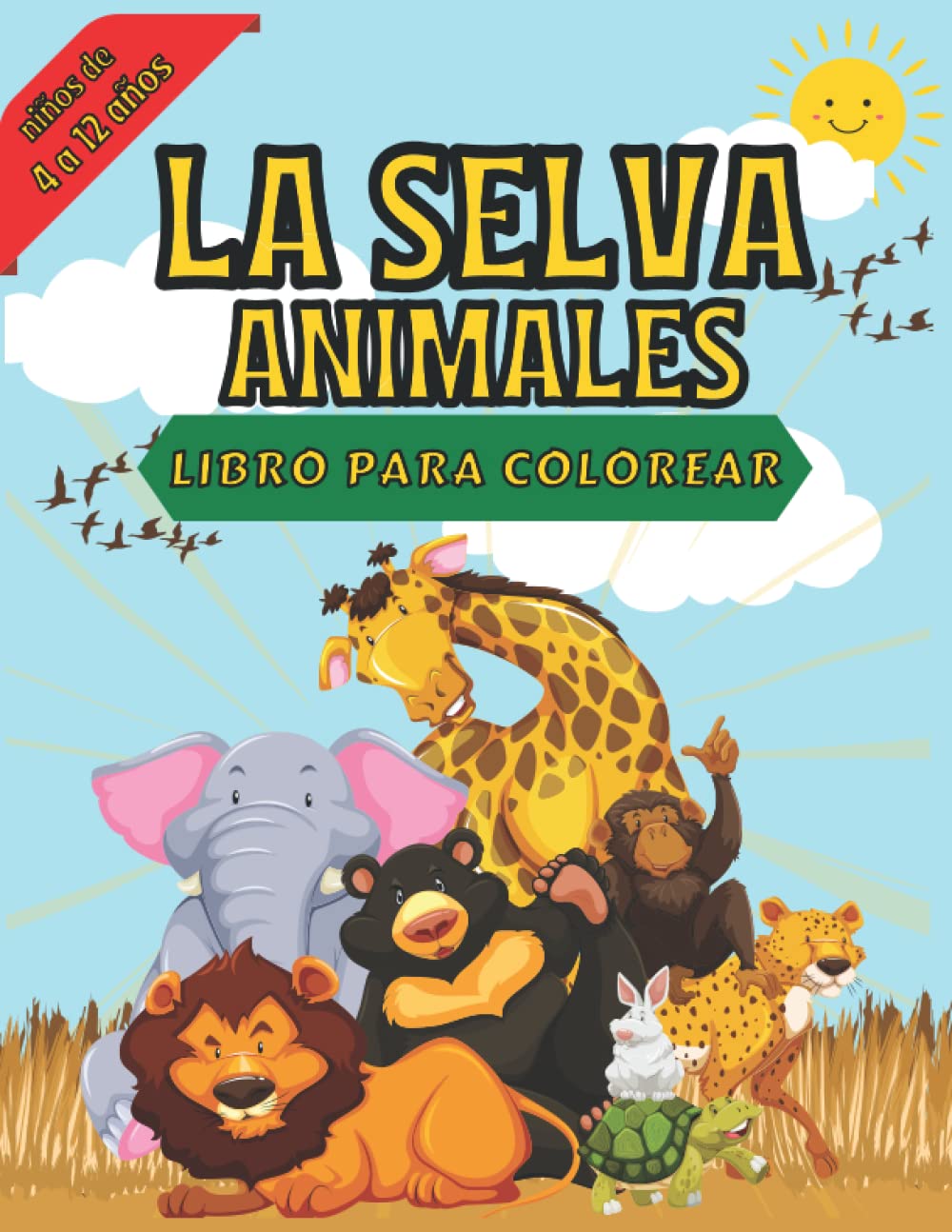 Libro Para Colorear De Animales De La Selva Para Ninos | Desertcart ...