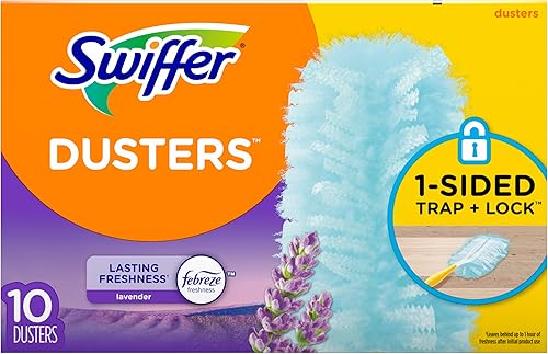 Swiffer 180 plumeros de múltiples superficies con aroma Febreze lavanda y vainilla 10 unidades el embalaje puede variar