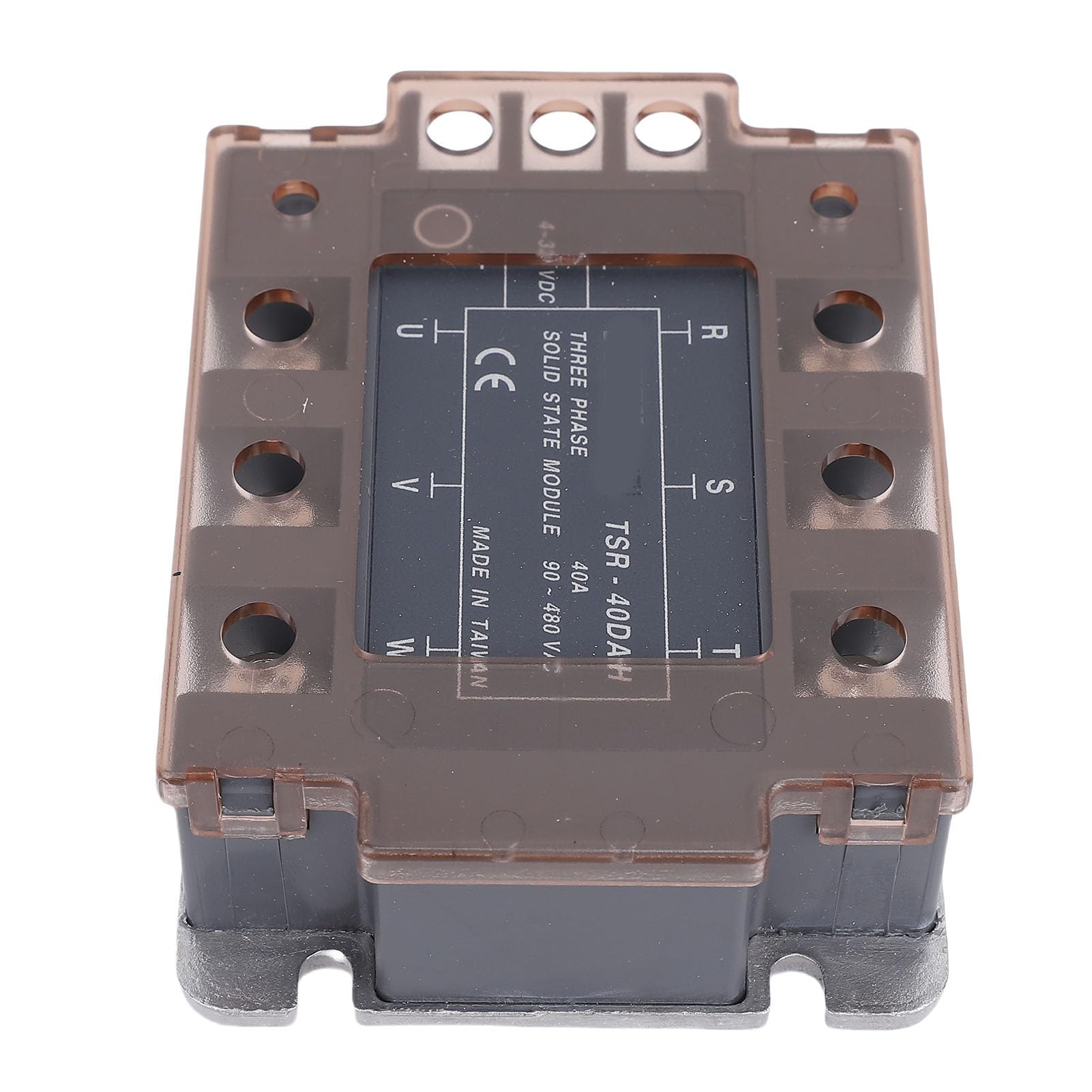 FILFEEL TSR-40DA-H Trójfazowy Przekaźnik Stanu 40 A 90–480 V AC Trójfazowy moduł Tyrystorowy z płytą bazową do Sterowania Silnikami Przemysłowymi i Zarządzania mocą