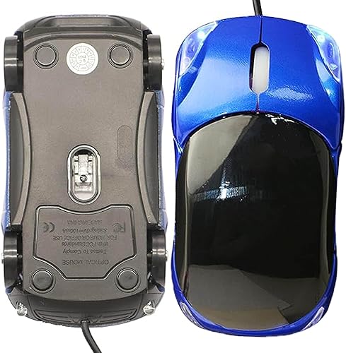 Miniatura 4 de Car Kids Mouse Small Cool Sports Wired Mouse for Kids Wired Kids Computer Mouse with USB Receiver and 1000DPI 2 Headlights for School Laptop