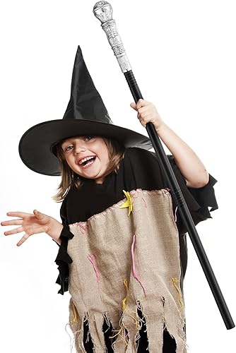 Miniatura 2 de Bencailor 3 piezas de bastón de proxeneta dorado y plateado para disfraz, bastón para caminar, accesorios elegantes de palo de mago egipcio, bastón