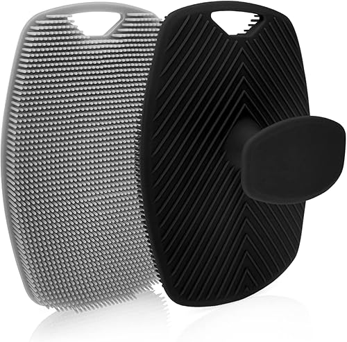 Limpiador corporal de silicona suave para hombres, limpiador de silicona prémium para nutrir y exfoliar tu piel con cerdas que aumentan la espuma