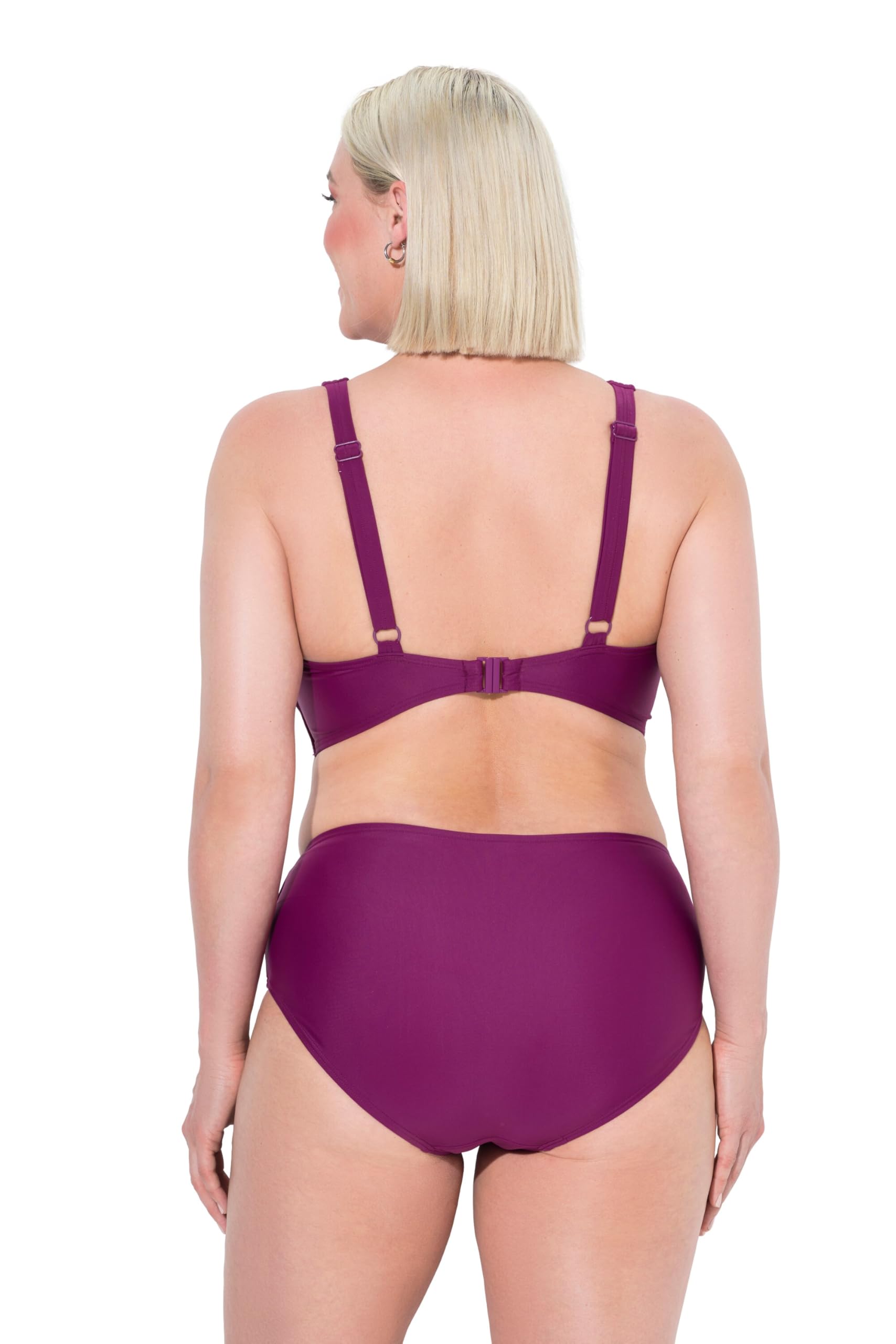 Ulla Popken Bikini, Zierschnallen, Softcups Set di Bikini Donna