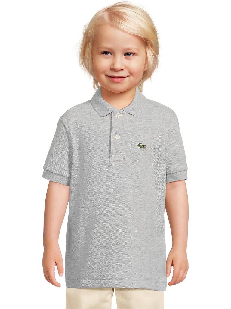 Gray Lacoste Petit Pique Polo (Little Kid/Big Kid)