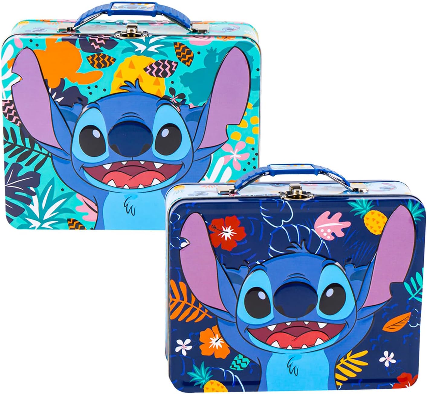 Disney Stitch Tin Lunch Box Bundle School Supplies