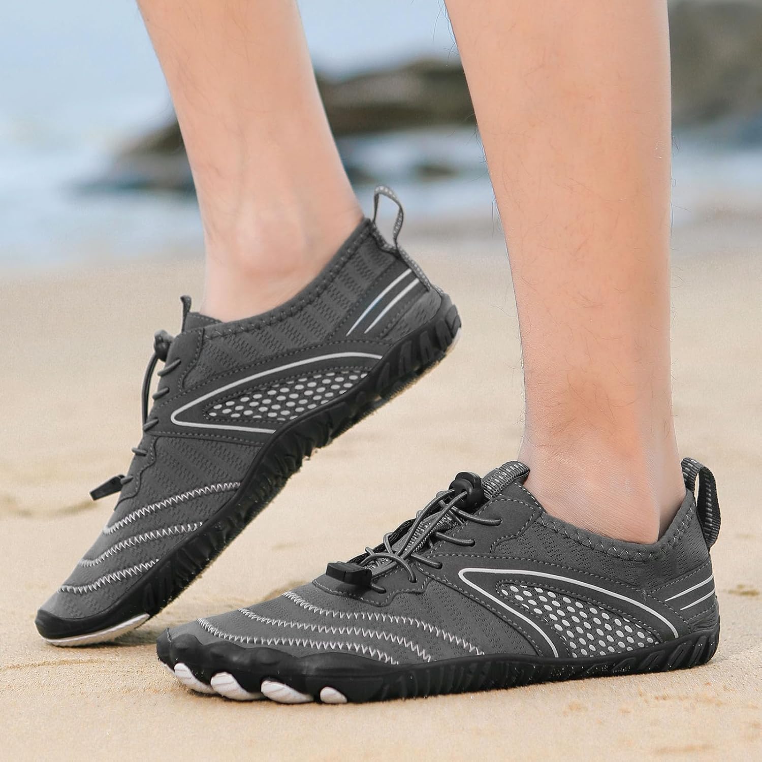 Water Barefoot Shoes for Women Men Fast Drainage Cool Breathable Light and Flexible Racewalking Beach Gym Yoga