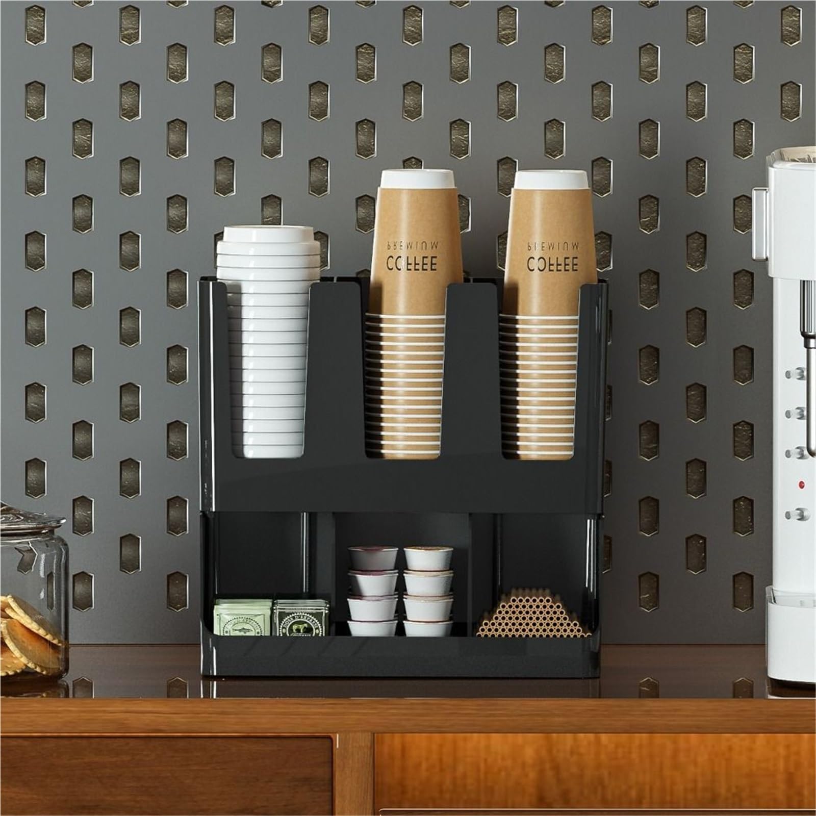 Dispenser Verticale for Bicchieri Di Carta A 6 Scomparti Per Ufficio