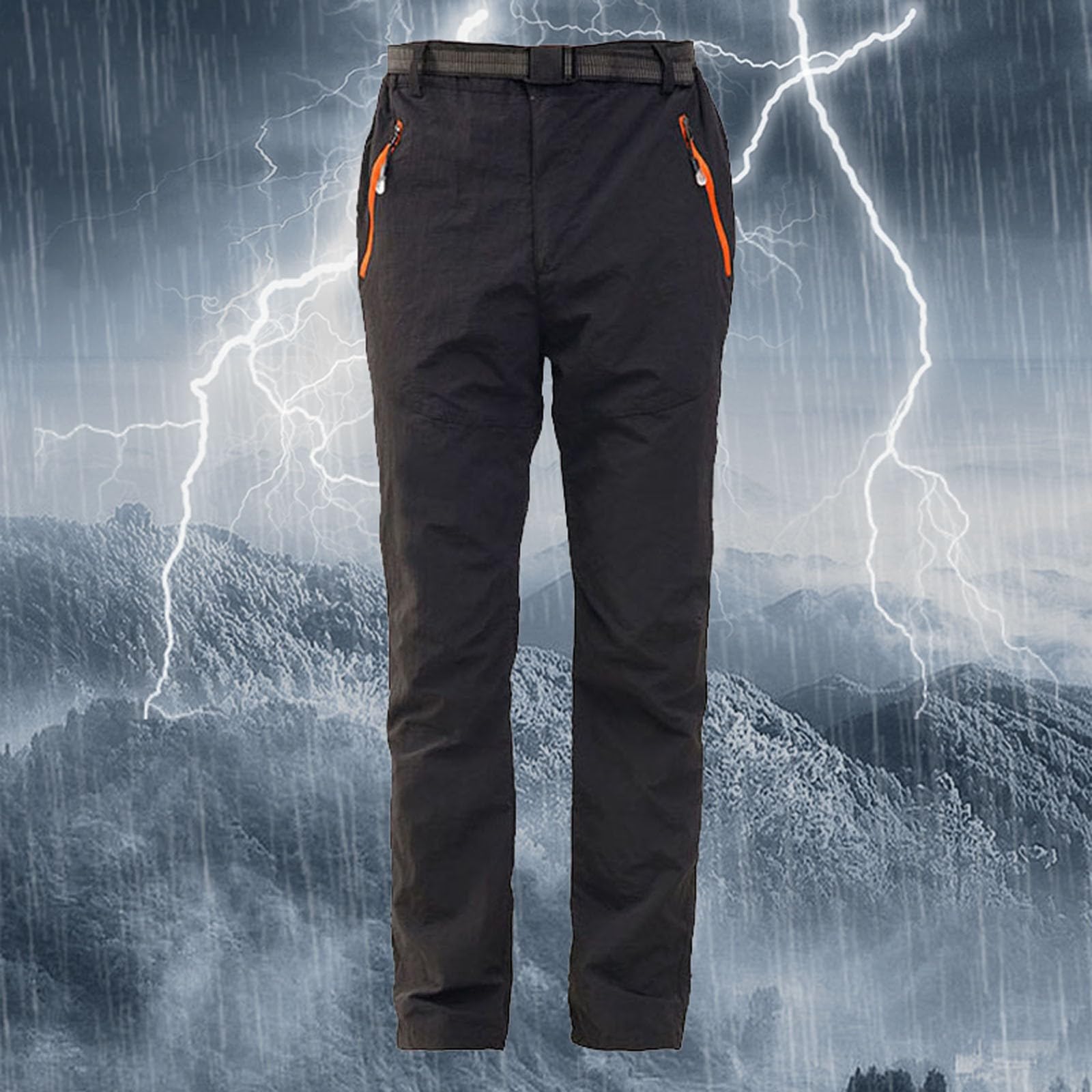 Fahrrad Regenhose Damen Wasserdicht Atmungsaktiv - Überziehhose Zipp Off Wanderhose Schnelltrocknend Trekkinghose Ultraleichte Outdoorhose Große Größen Softshellhose Überzieh Funktionshose
