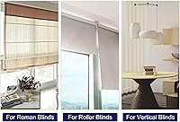 Vista 5 de uxcell Cable de cadena con cuentas, 2.19 yardas, persianas enrollables verticales romanas para cortinas de ventana, piezas de repuesto, color beige