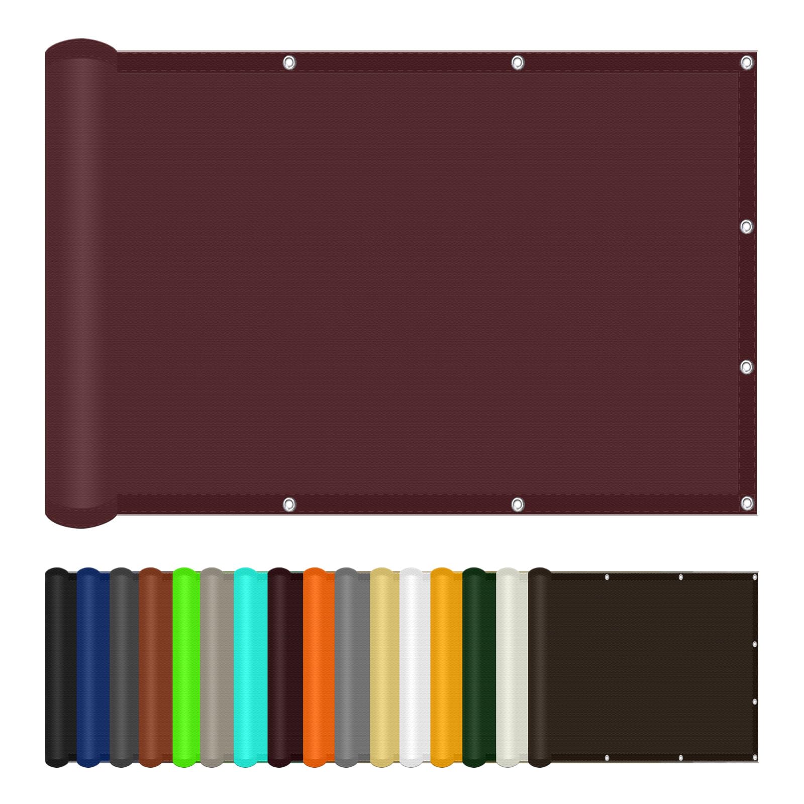 Toile ombrage imperméable vin rouge anti-UV pour aménager le jardin