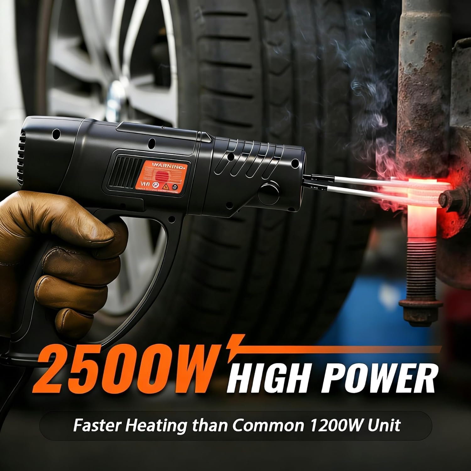 Riscaldatore a induzione da 2500 W, kit di riscaldamento magnetico senza fiamma con protezione da surriscaldamento, custodia resistente, strumento elettrico 110-220 V per un riscaldamento efficiente