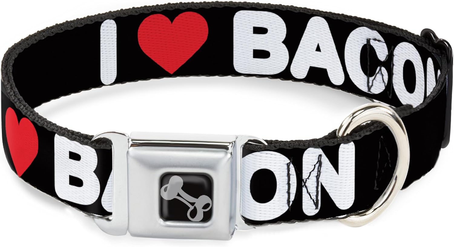 Buckle-Down Bacon Dog Collar Bone