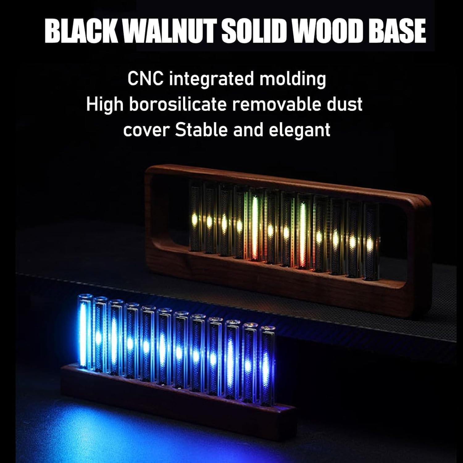TsoLay Musik-Rhythmus-Licht, RGB-Sound-Spektrum-Lampe Mit 12 Röhren Und 7 Voreingestellten Modi, Helligkeit Und Farbe Einstellbar, 240 Vollfarb-LEDs, Für Studio Und Gaming-Zimmer