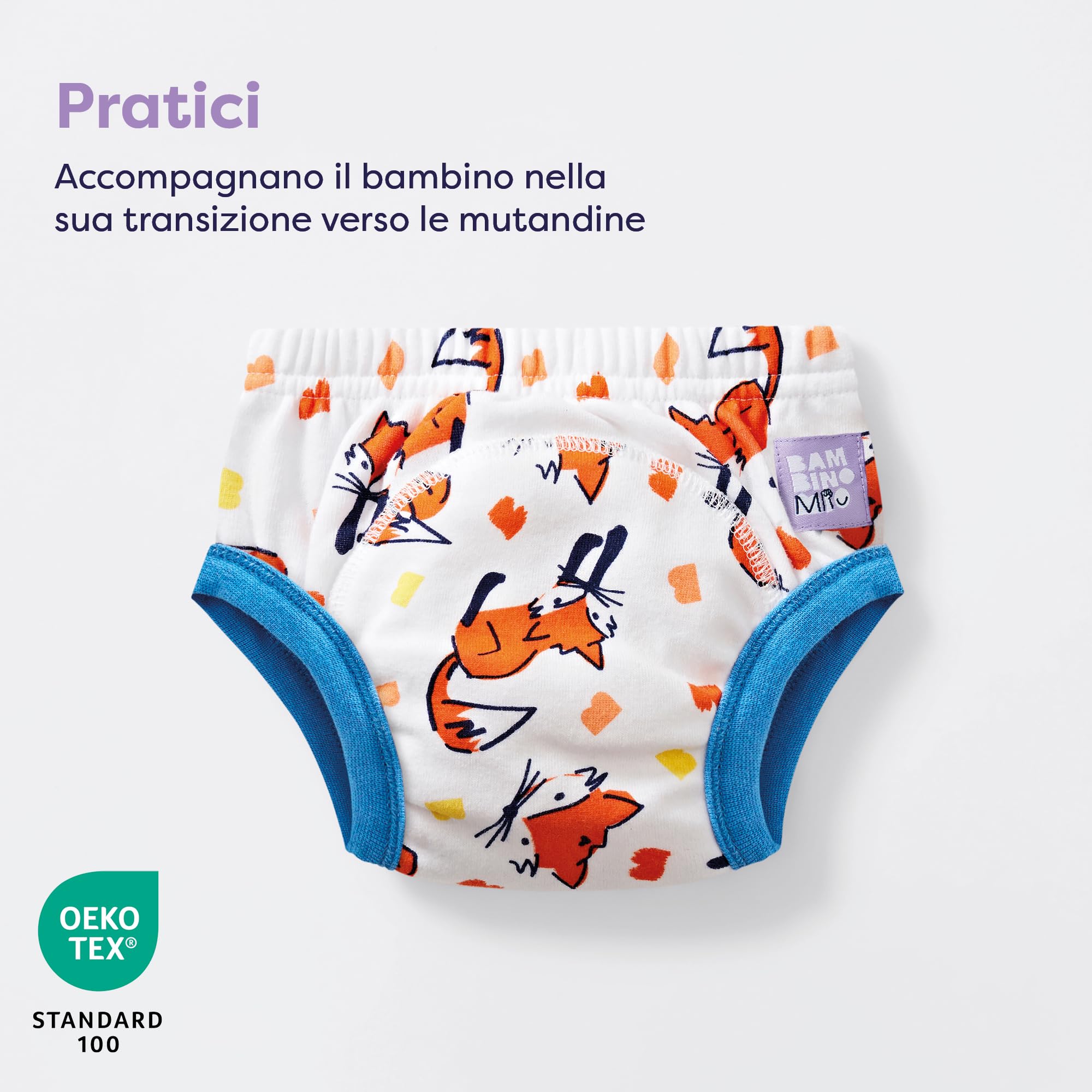 Bambino Mio, Mutandina Allenatrice, Lavabile Ecologica Mutanda Per Bambini, Elefantastico, 3+ Anni