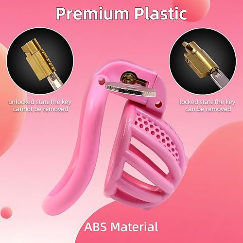 Vista 28 de Jaula de castidad masculina para el pene - Jaula de castidad para hombre, ejercicio de pene impreso en 3D, equipo de bondage negro, ligero, juguete