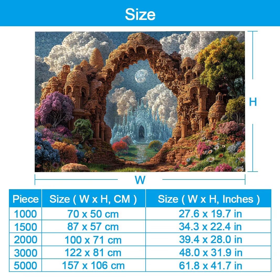 Puzzle 5000 Piezas, Puzzle Paisaje de Madera para Adultos, Regalos -2458