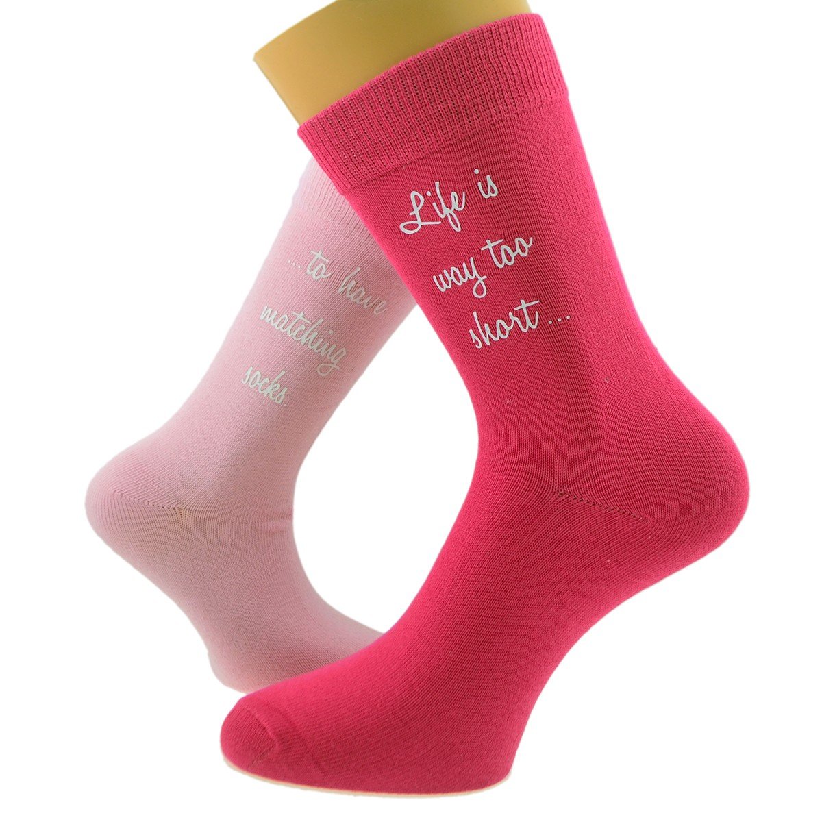 GTR-Prestige Giftware Life is way too short to have matching socks.. Ladies Mismatched Odd Socks UK 4-8 EUR 37-41 X6N555