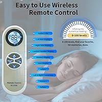 Vista 3 de Compatible with Select Comfort or Sleep Number Pump Replacement, 2-Channel Air Dual Pump - with Wireless Remote Control - Fit Any Size Mattress - 10